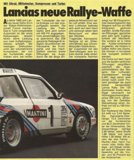 Lancia Delta S4.